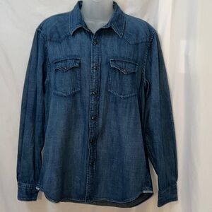 American Eagle Outfitters Vintage Fit Denim Shirt Size Large